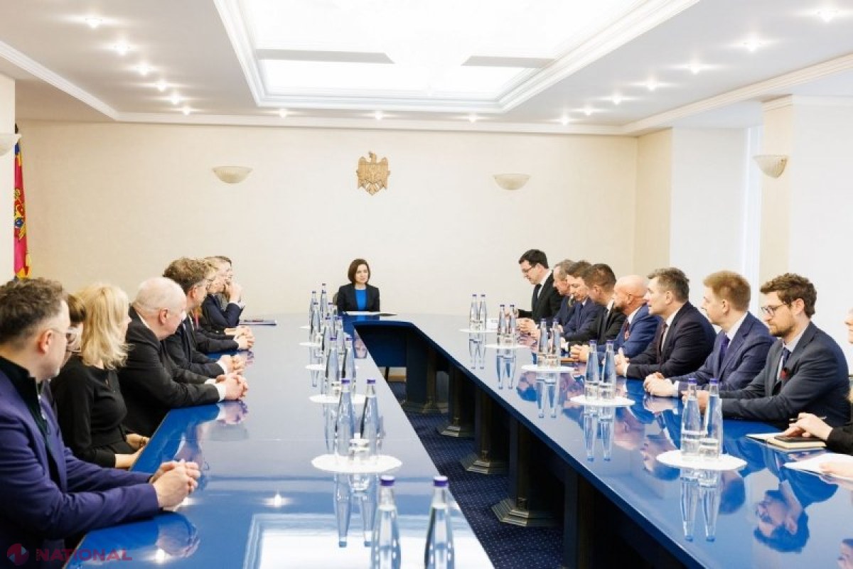 Maia Sandu, întrevedere la Chișinău cu delegația pentru afaceri europene din statele baltice, nordice și Polonia privind parcursul european al Republicii Moldova