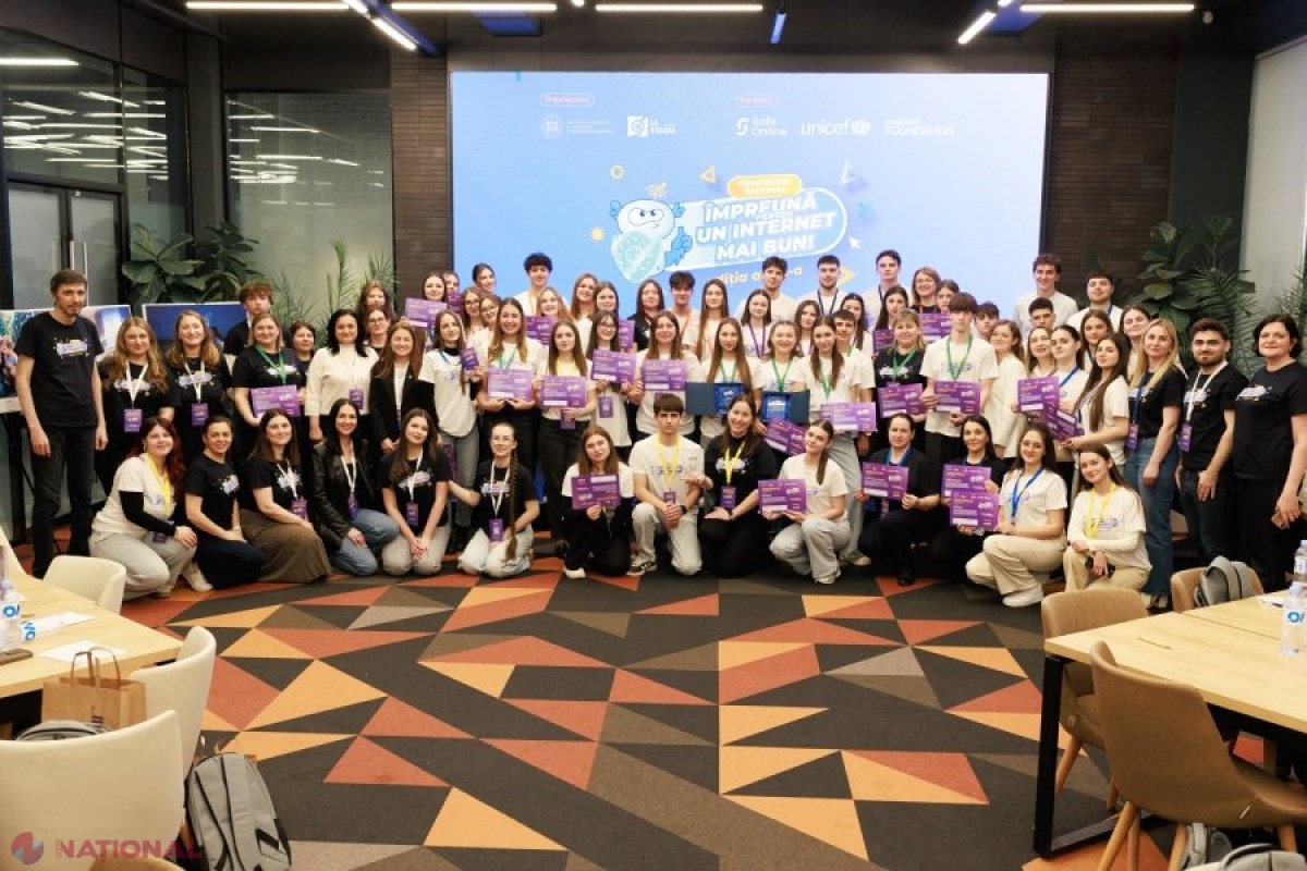 Tineri din toată țara promovează utilizarea sigură a inteligenței artificiale la Concursul național „Împreună pentru un internet mai bun”