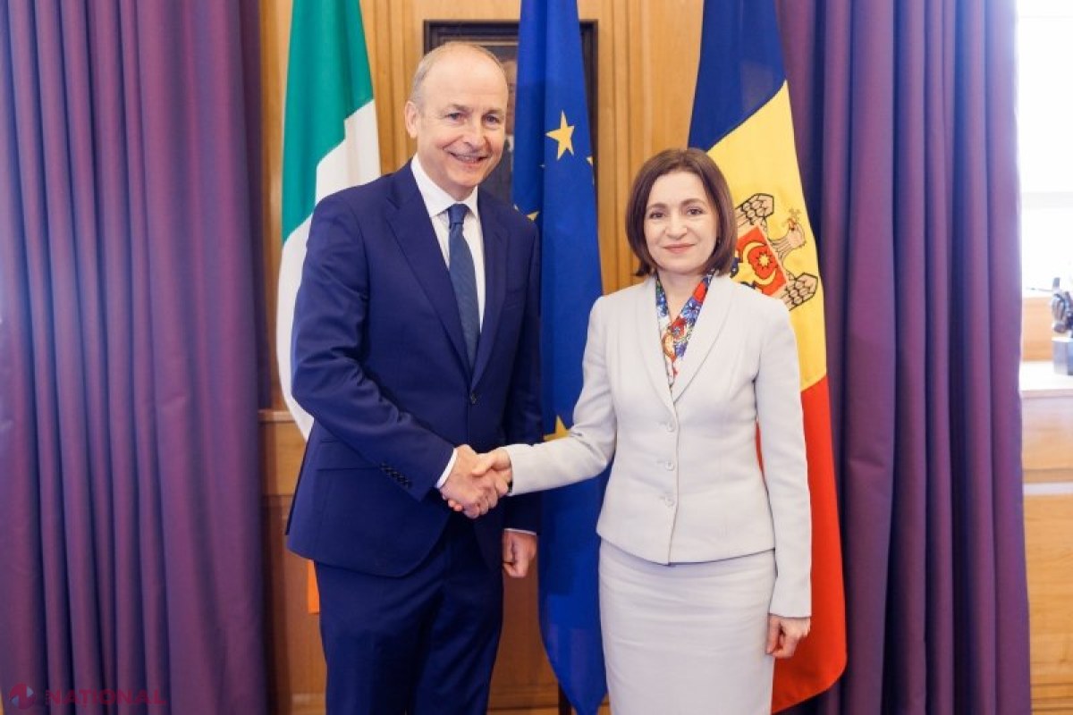 Maia Sandu la Dublin: Irlanda își întărește sprijinul pentru Republica Moldova și parcursul ei european