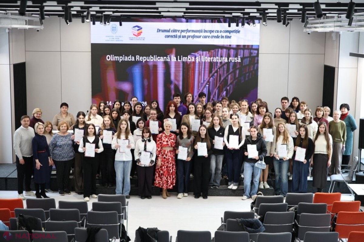 40 de elevi din toată țara, premiați la Olimpiada Republicană la limba și literatura rusă
