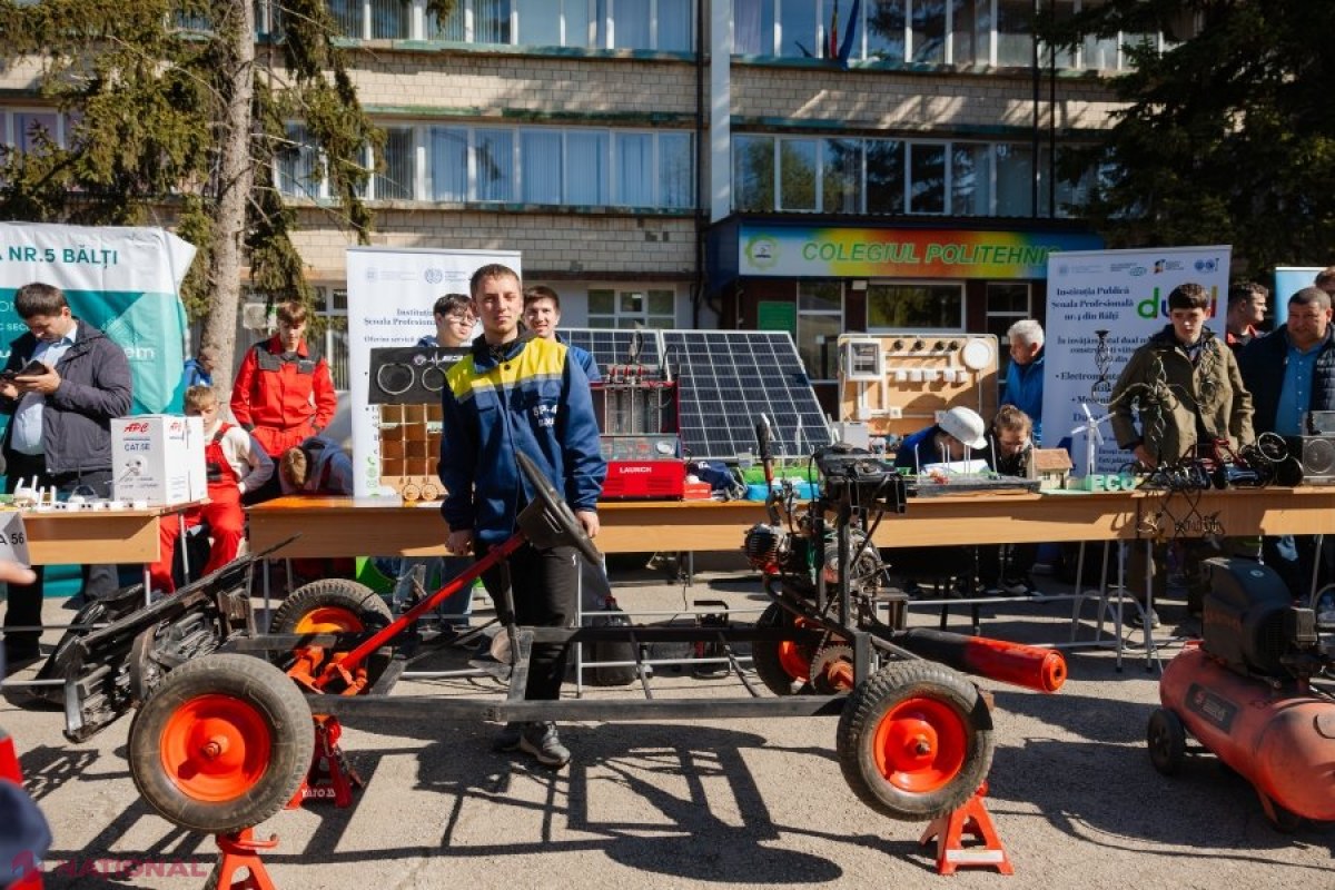 Sute de elevi din nordul țării, la Bălți, în căutarea unei meserii prin învățământul dual