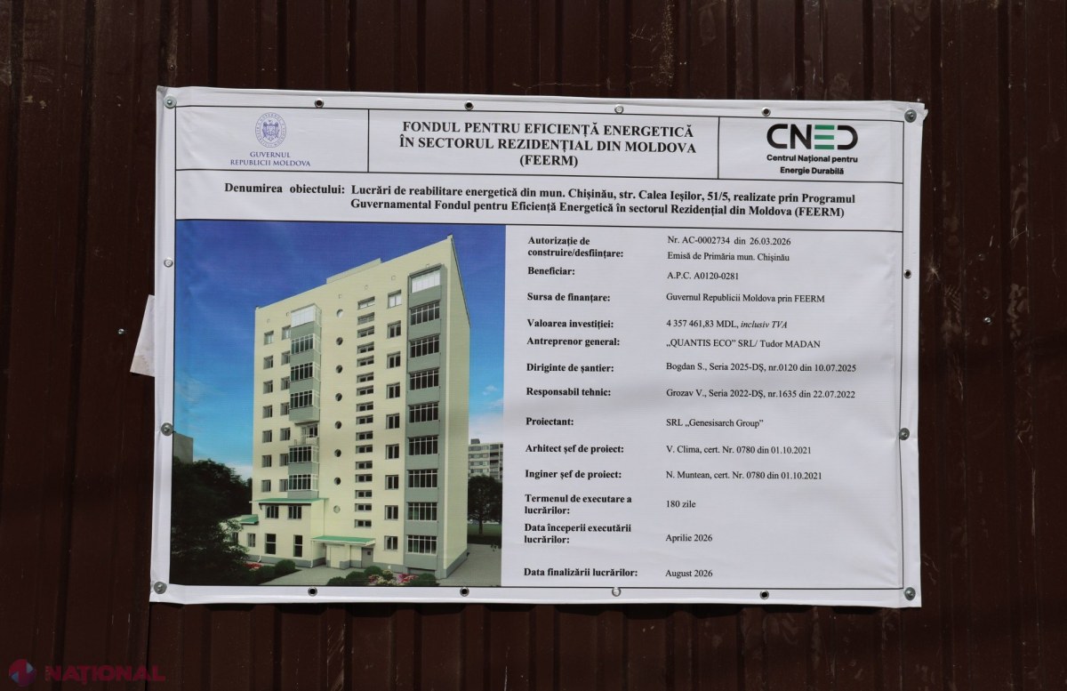 Bloc locativ din Calea Ieșilor intră în reabilitare energetică prin FEERM, cu 70% din investiție acoperită de stat