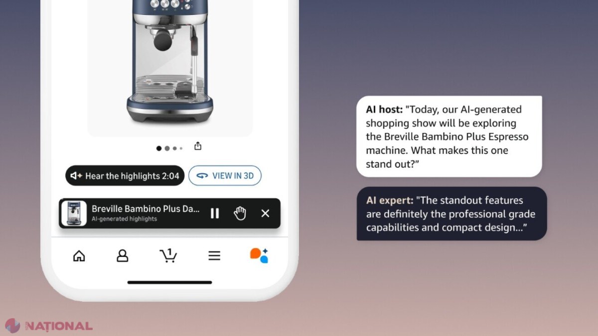 Amazon introduce chat audio cu inteligență artificială pe paginile de produse pentru răspunsuri rapide la întrebările clienților
