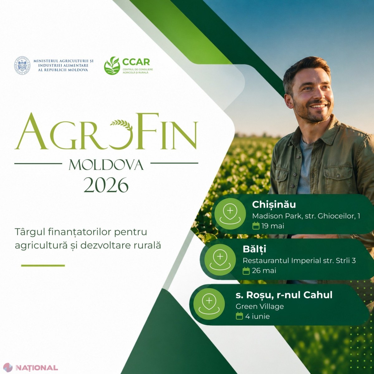 AgroFin revine: a doua ediție a târgului finanțatorilor pentru agricultură și mediul rural, organizată în trei regiuni ale țării