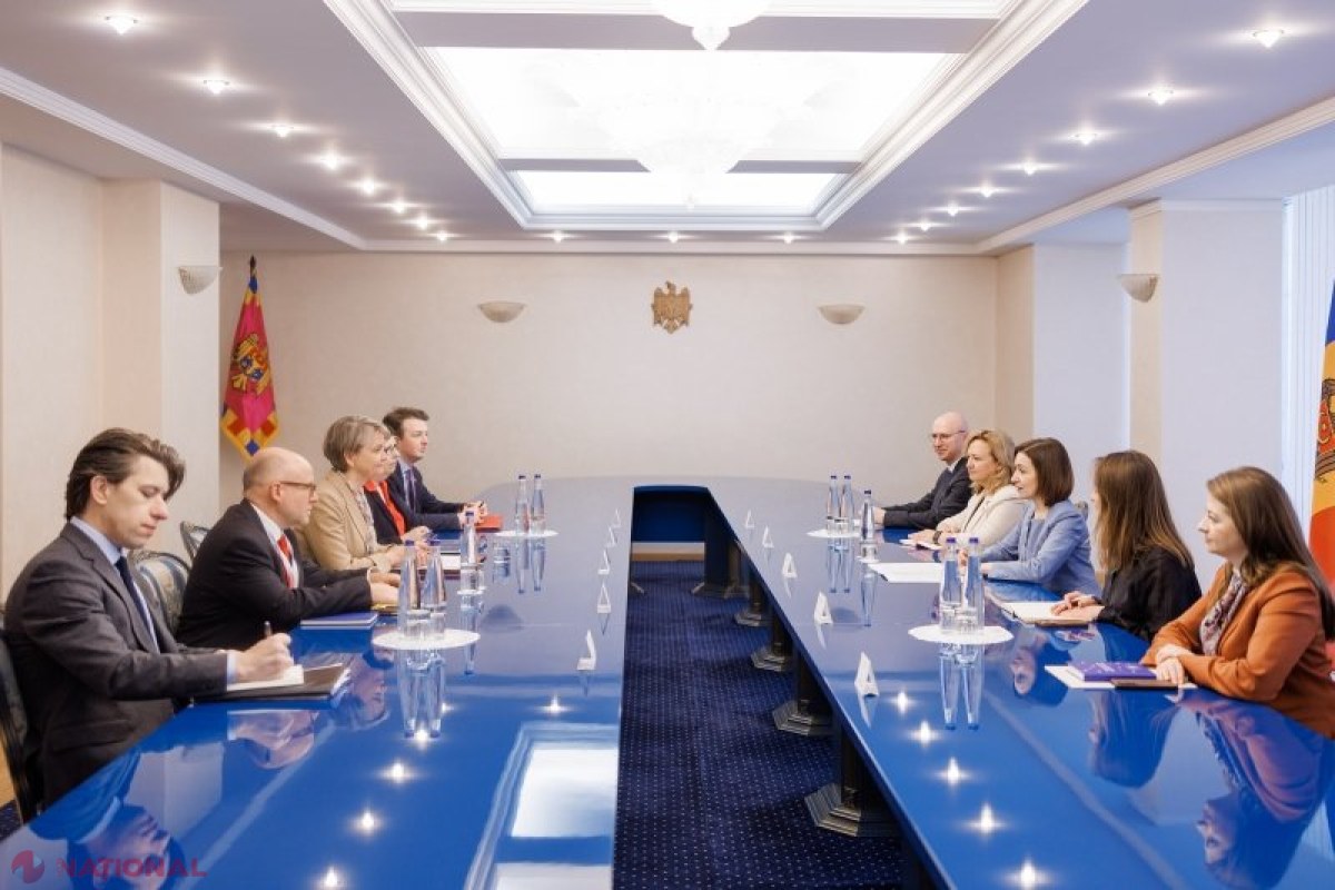 Maia Sandu discută la Chișinău cu oficiali britanici despre securitate regională și parcursul european al Republicii Moldova