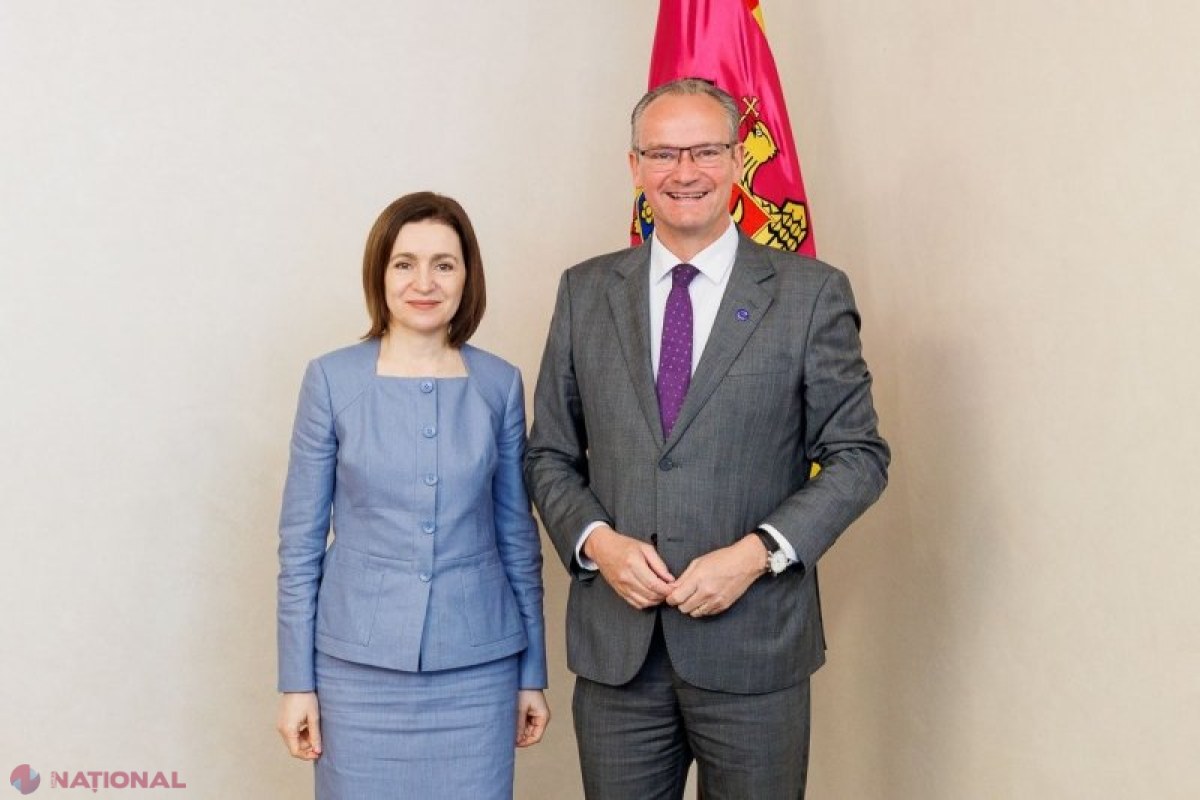 Maia Sandu a discutat la Chișinău cu ministrul de stat german pentru Europa despre sprijinul pentru aderarea Republicii Moldova la UE și securitatea regională