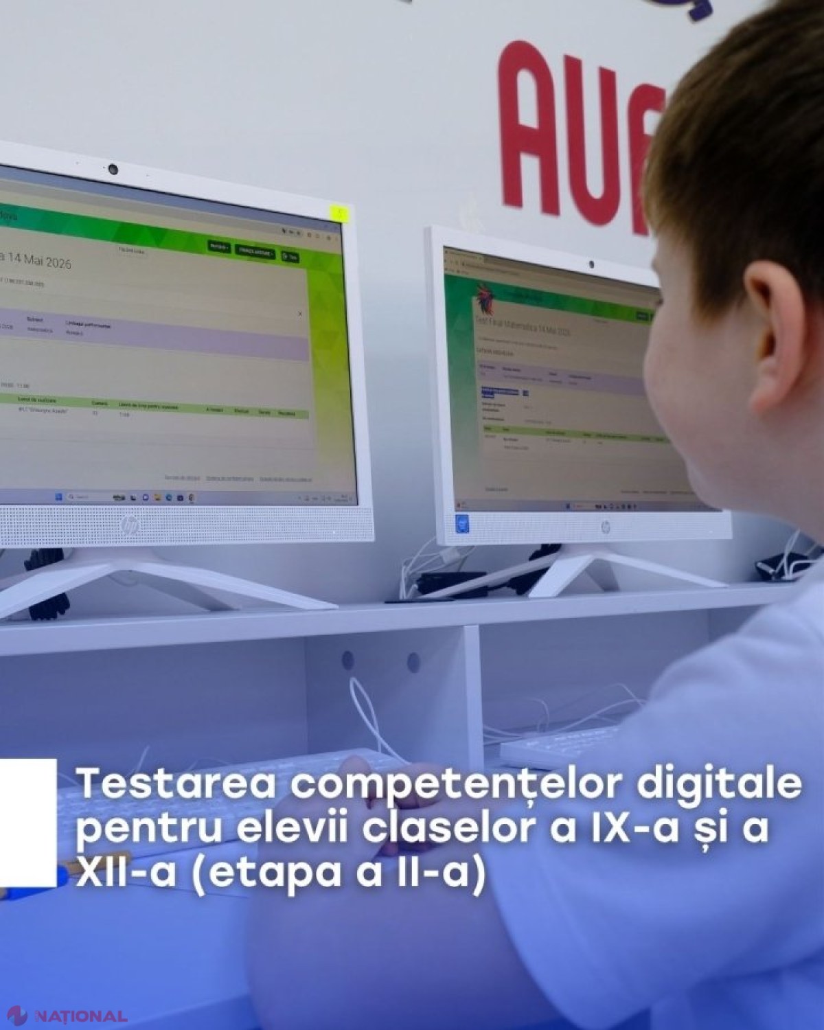 Circa 1.500 de elevi de clasa a IX-a și a XII-a susțin azi etapa a II-a a testării competențelor digitale la nivel național