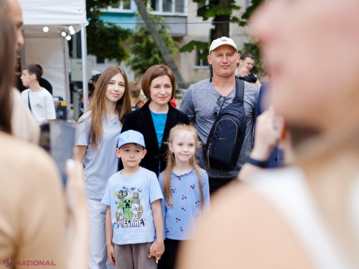 Maia Sandu a sărbătorit Ziua Copilului la Stăuceni și a inaugurat noua Primărie modernizată