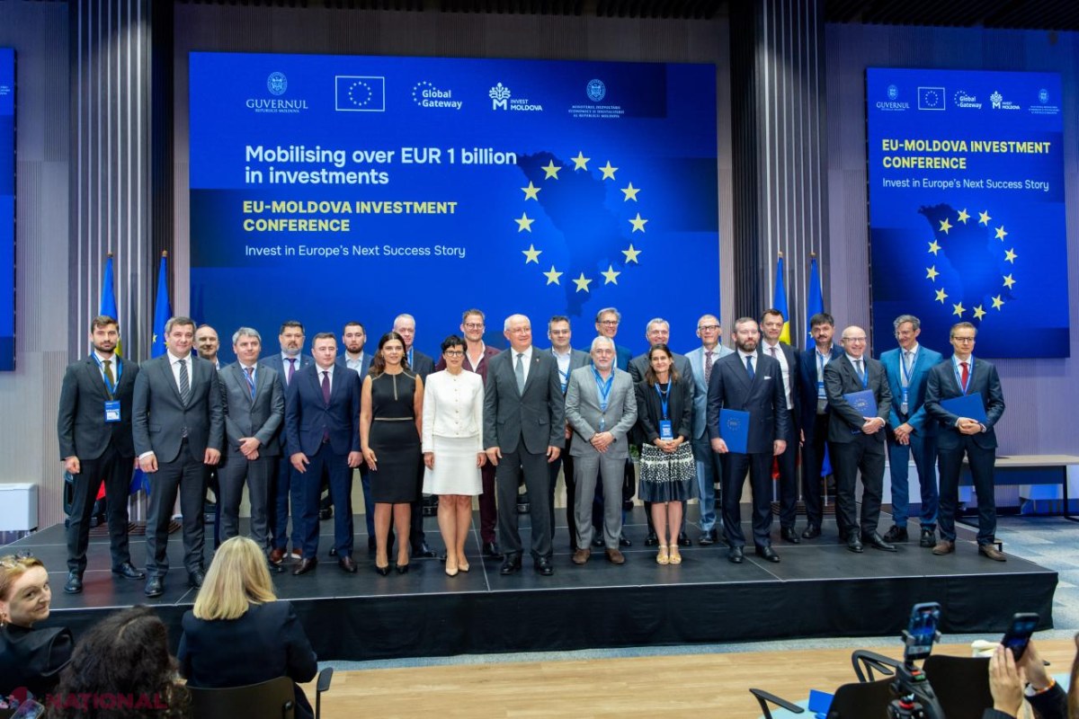 Peste 1 miliard de euro pentru Republica Moldova, anunțați la conferința de investiții UE-Moldova de la Chișinău