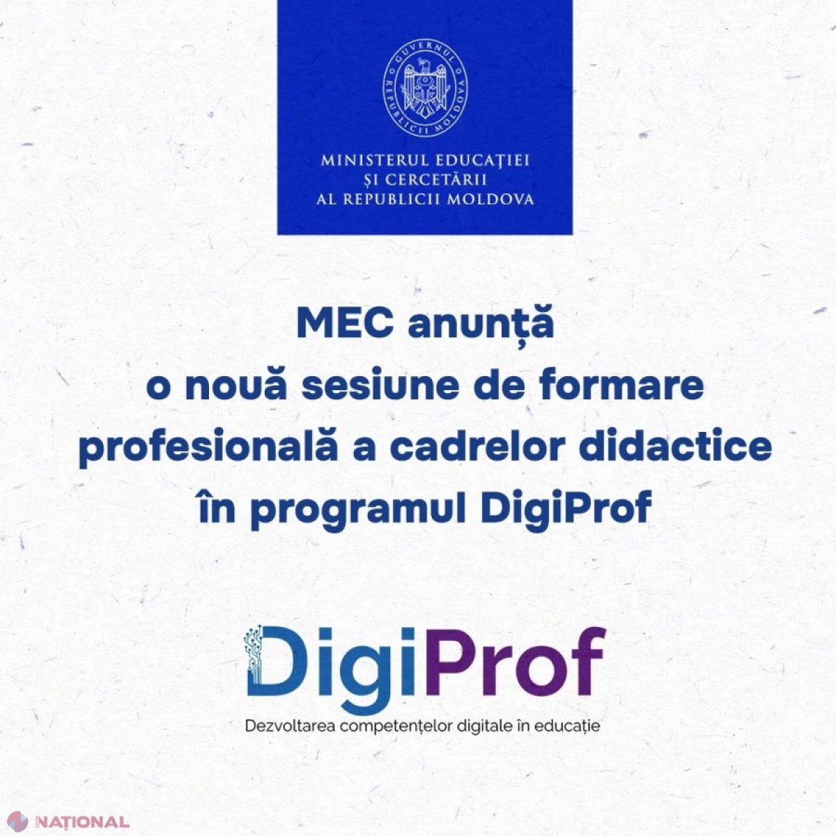 MEC lansează o nouă etapă DigiProf pentru formarea digitală gratuită a peste 8.000 de profesori