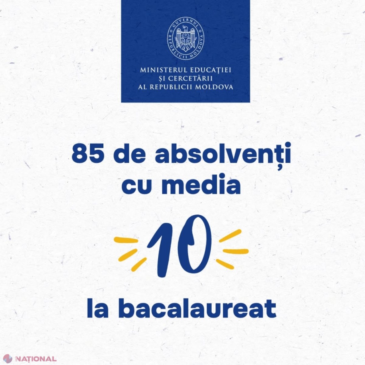 41 de licee din Moldova au elevi cu media 10 la bacalaureat 2026