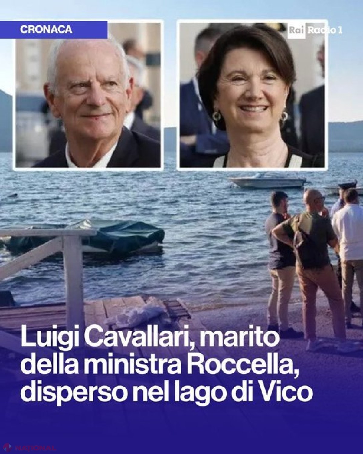 Soțul ministrului italian al Familiei, Eugenia Roccella, căutat de autorități după ce a dispărut în lacul Vico