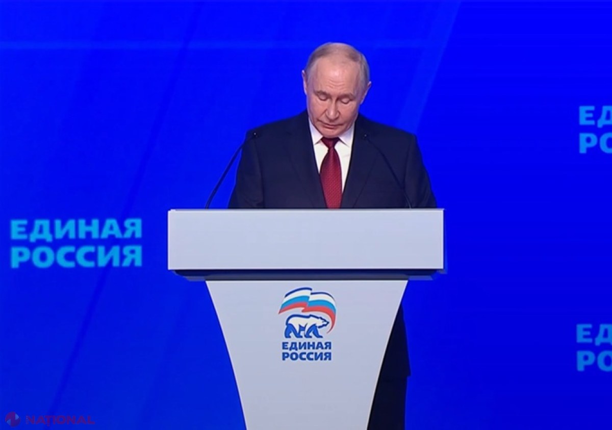Putin promite la Congresul Rusiei Unite să ”asigure” securitatea țării în fața atacurilor ucrainene asupra infrastructurii militare și energetice