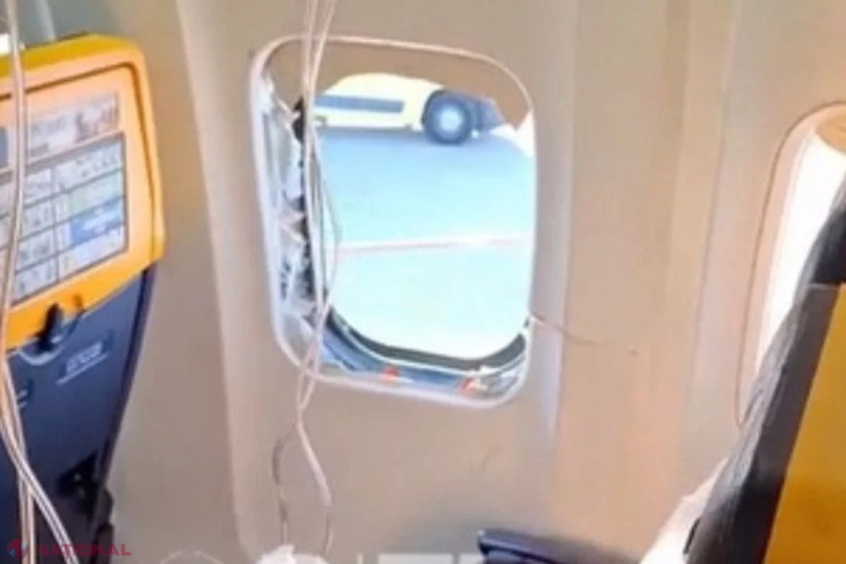 Teroare la bordul unui zbor Ryanair Salonic–Memmingen: pasager salvat în ultima clipă de la a fi aspirat în afara avionului după spargerea unui hublou