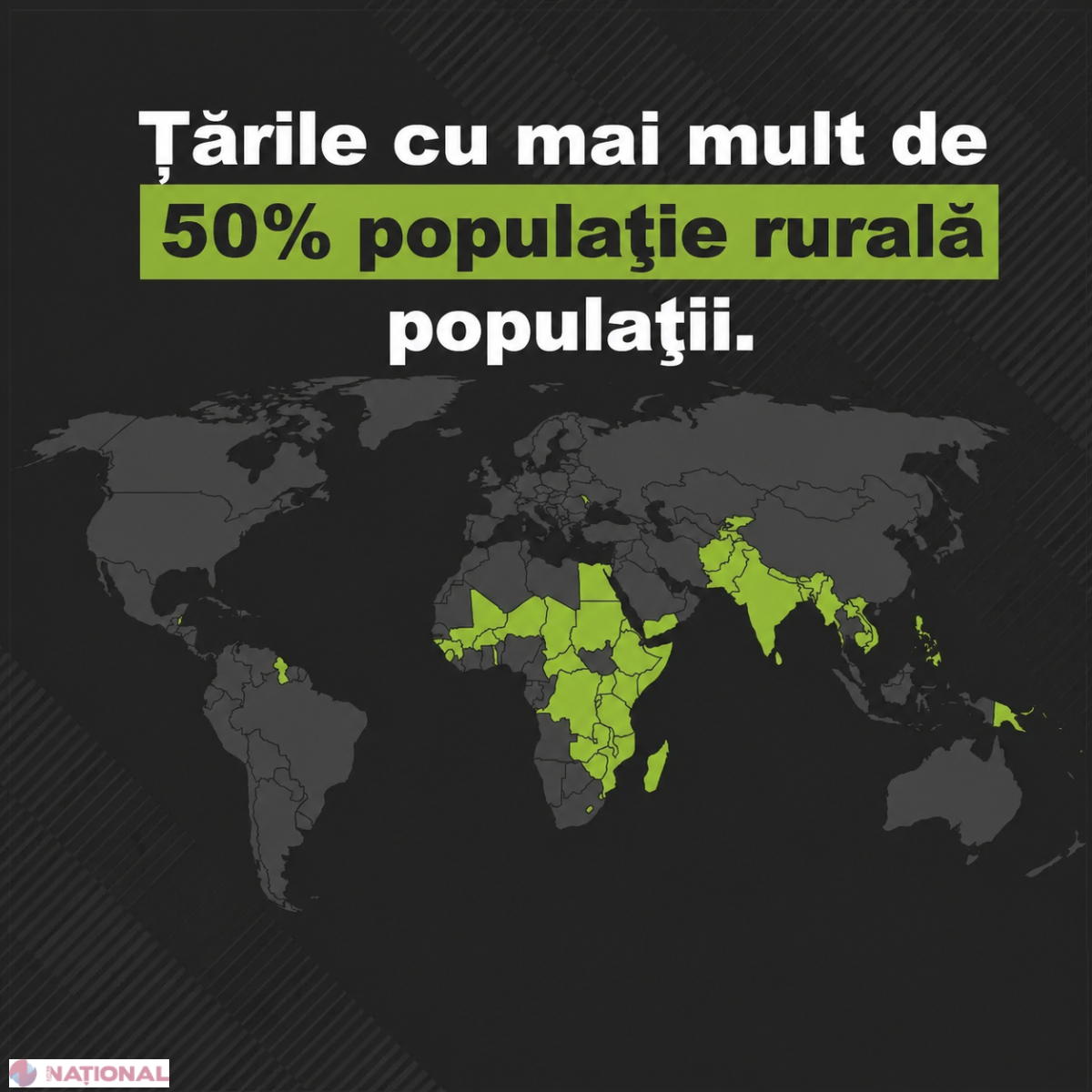 Moldova, peste România la ponderea populației rurale: 56,4% dintre locuitori trăiesc la sat
