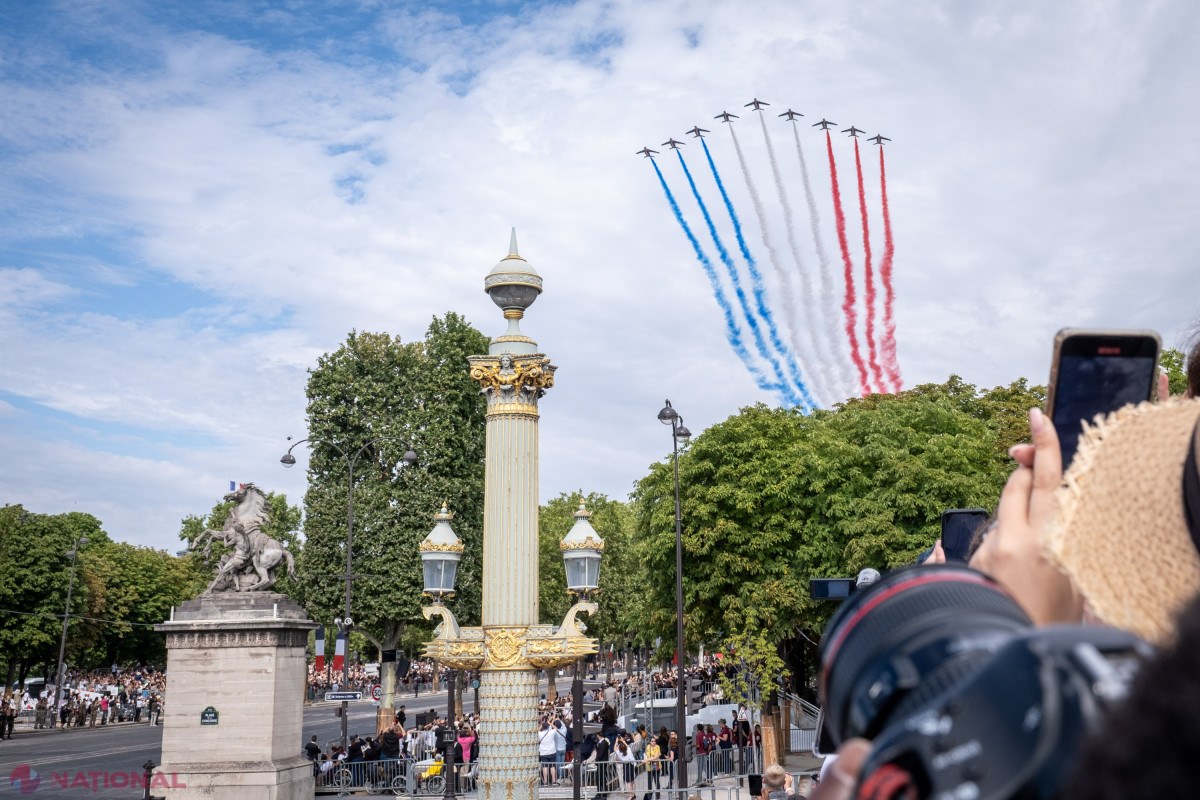 Macron prezidează ultima paradă de 14 iulie ca președinte, dedicată Ucrainei și aliaților europeni, cu participarea Armatei Române
