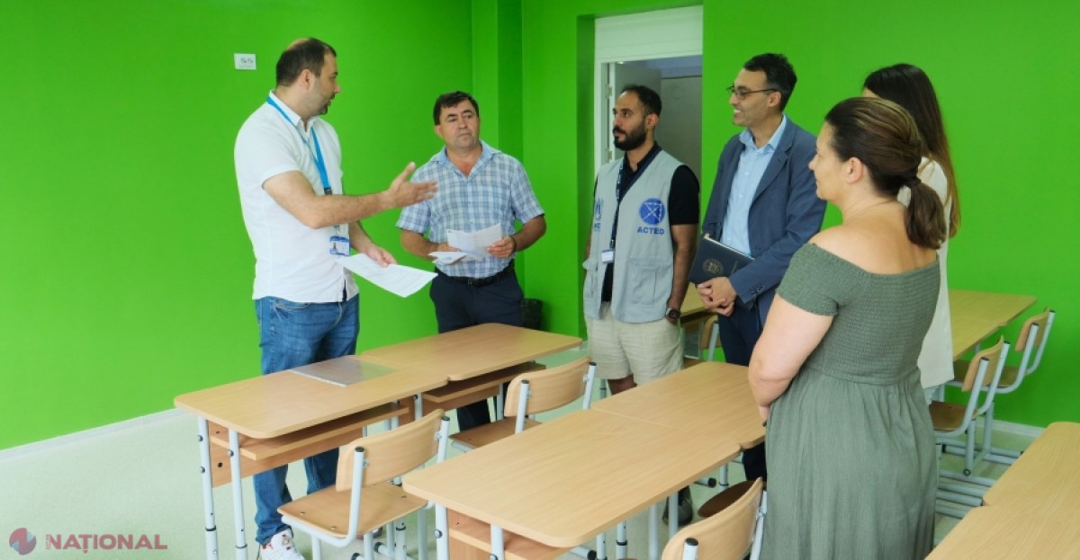 Cabinet modern pentru elevii refugiați ucraineni, inaugurat la Gimnaziul „Taras Șevcenko” din Chișinău