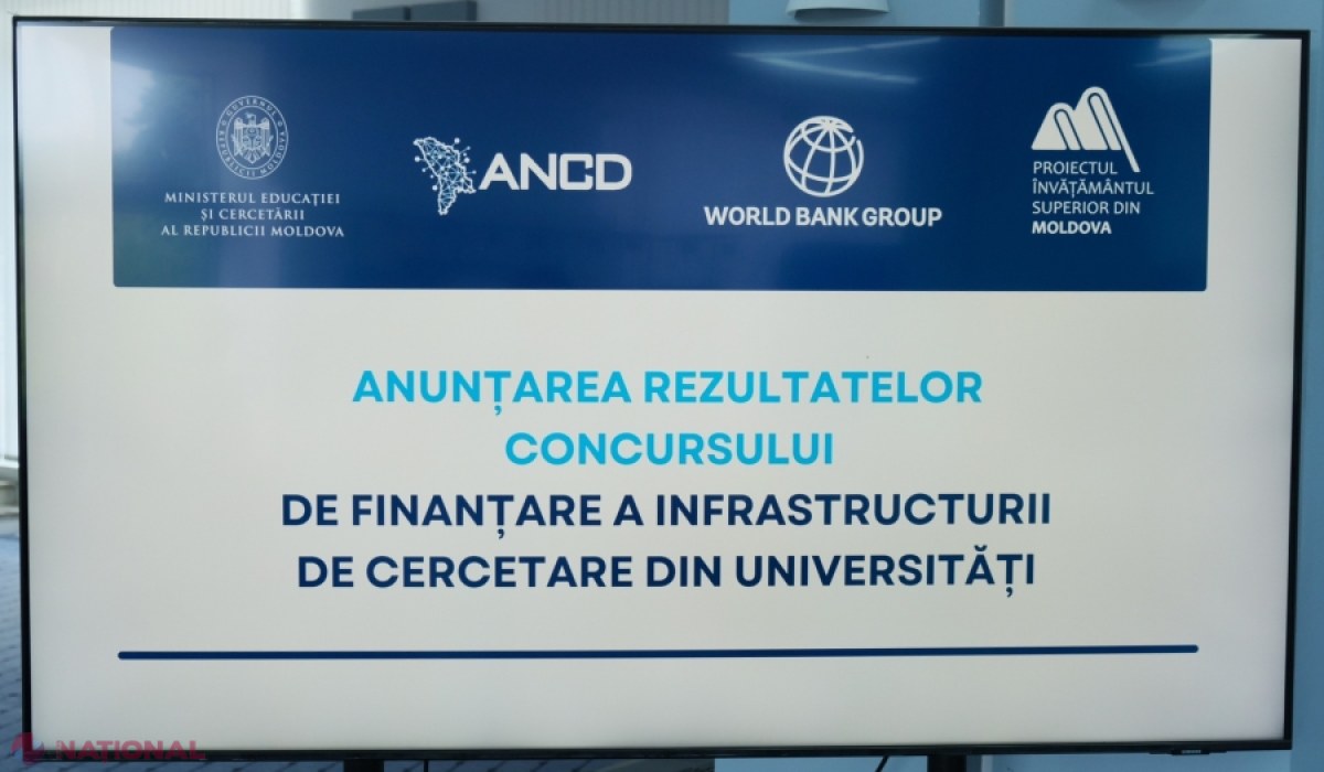9,25 milioane de euro pentru modernizarea infrastructurii de cercetare în trei universități din Republica Moldova