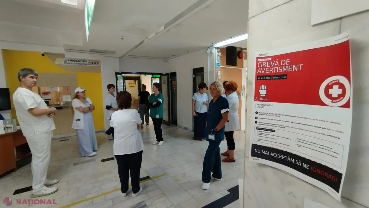 Sanitas a ieșit în stradă la Cluj contra noii Legi a salarizării și amenință cu grevă generală pe 28 iulie