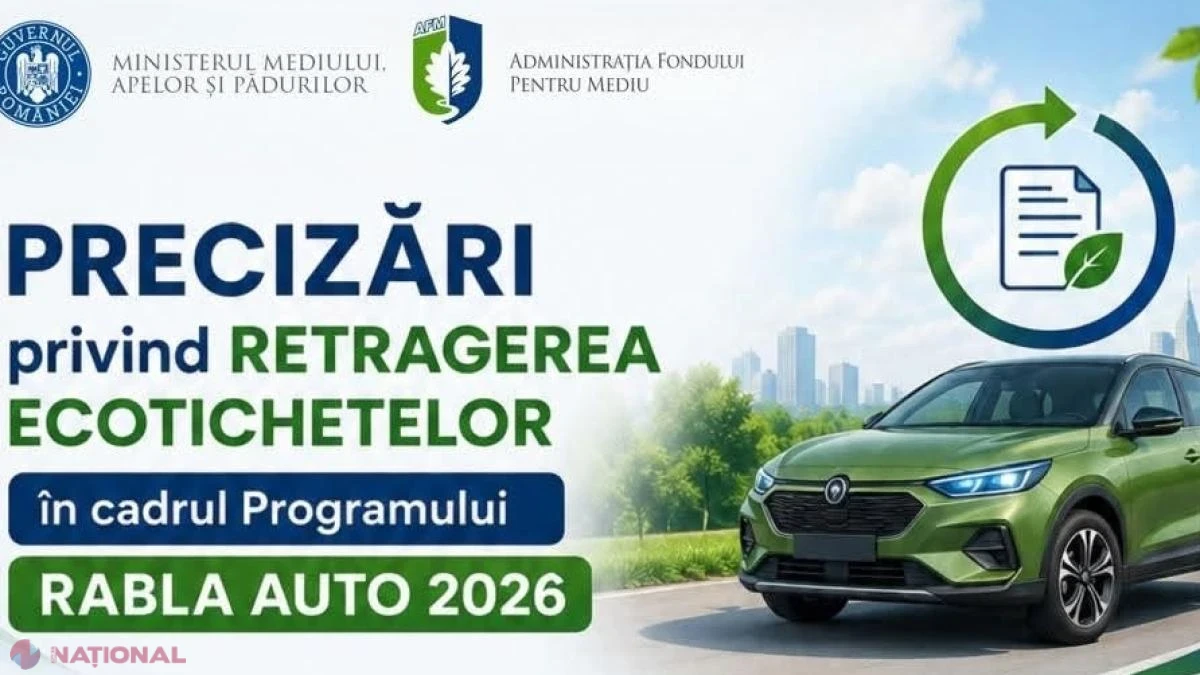AFM explică pas cu pas cum poți retrage și reface înscrierea pentru ecotichetele Rabla Auto 2026