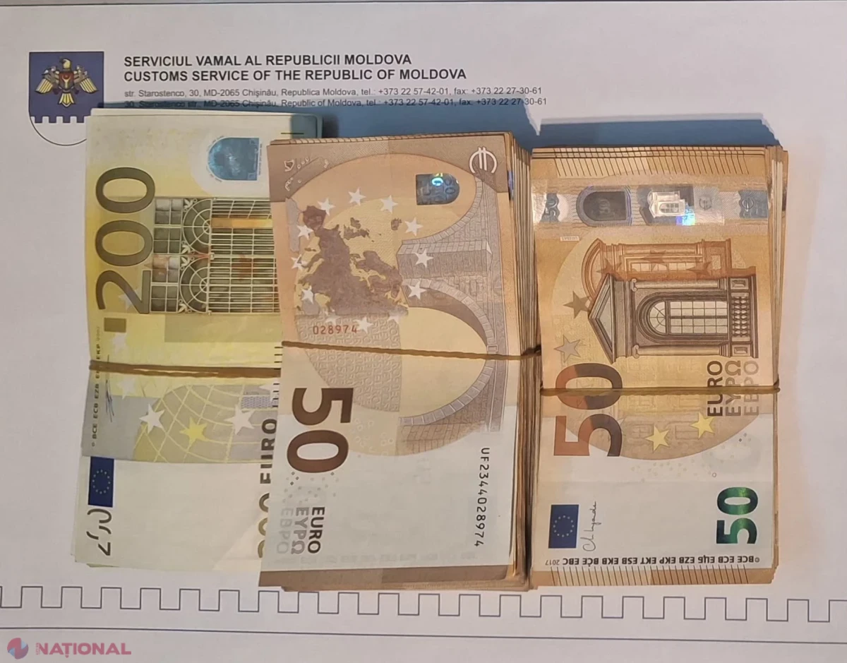 Prinsă pe aeroportul din Chișinău cu peste 25.000 de euro nedeclarați în bagajul de mână