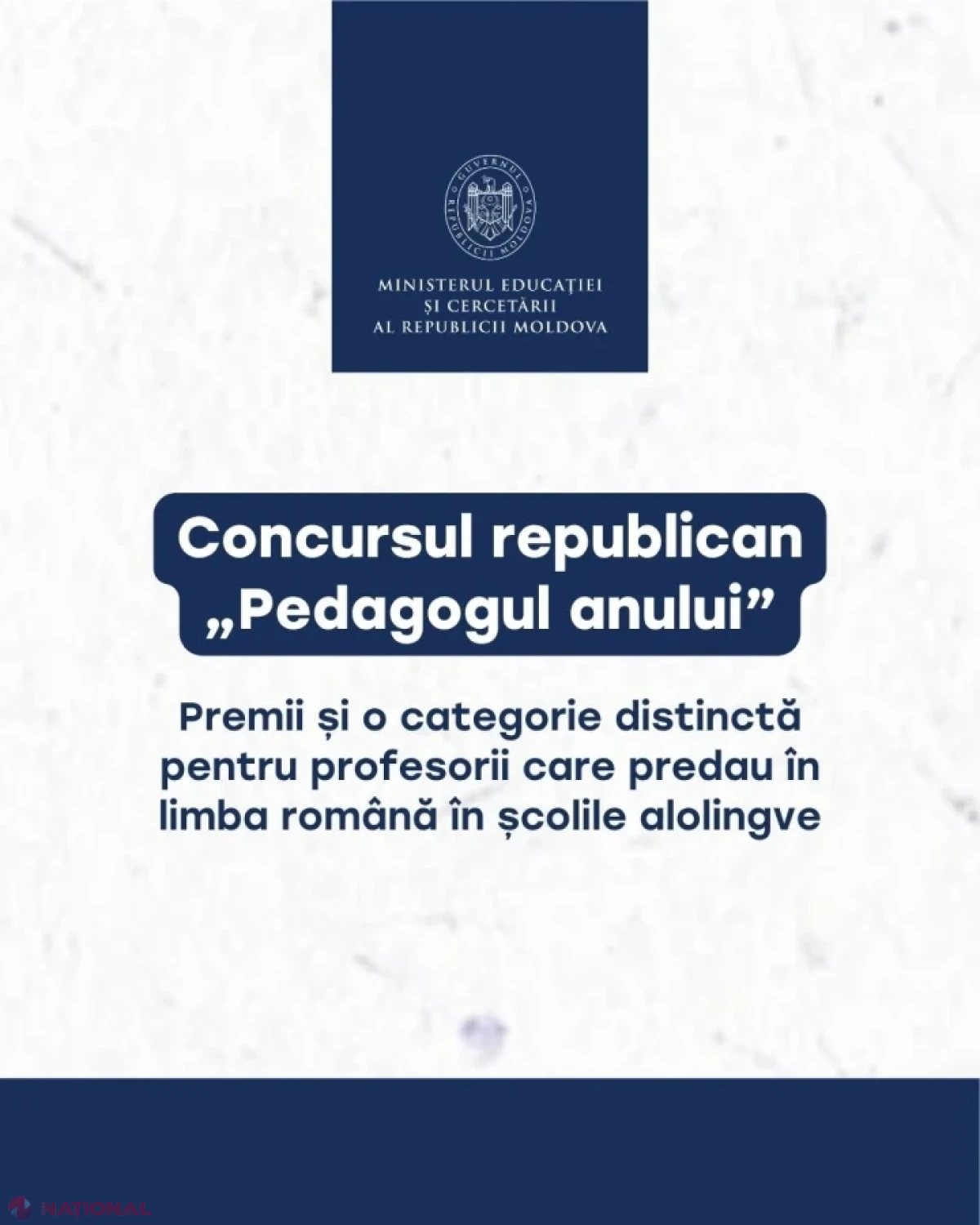 Concursul „Pedagogul anului” va avea categorie separată pentru profesorii de română din școlile alolingve