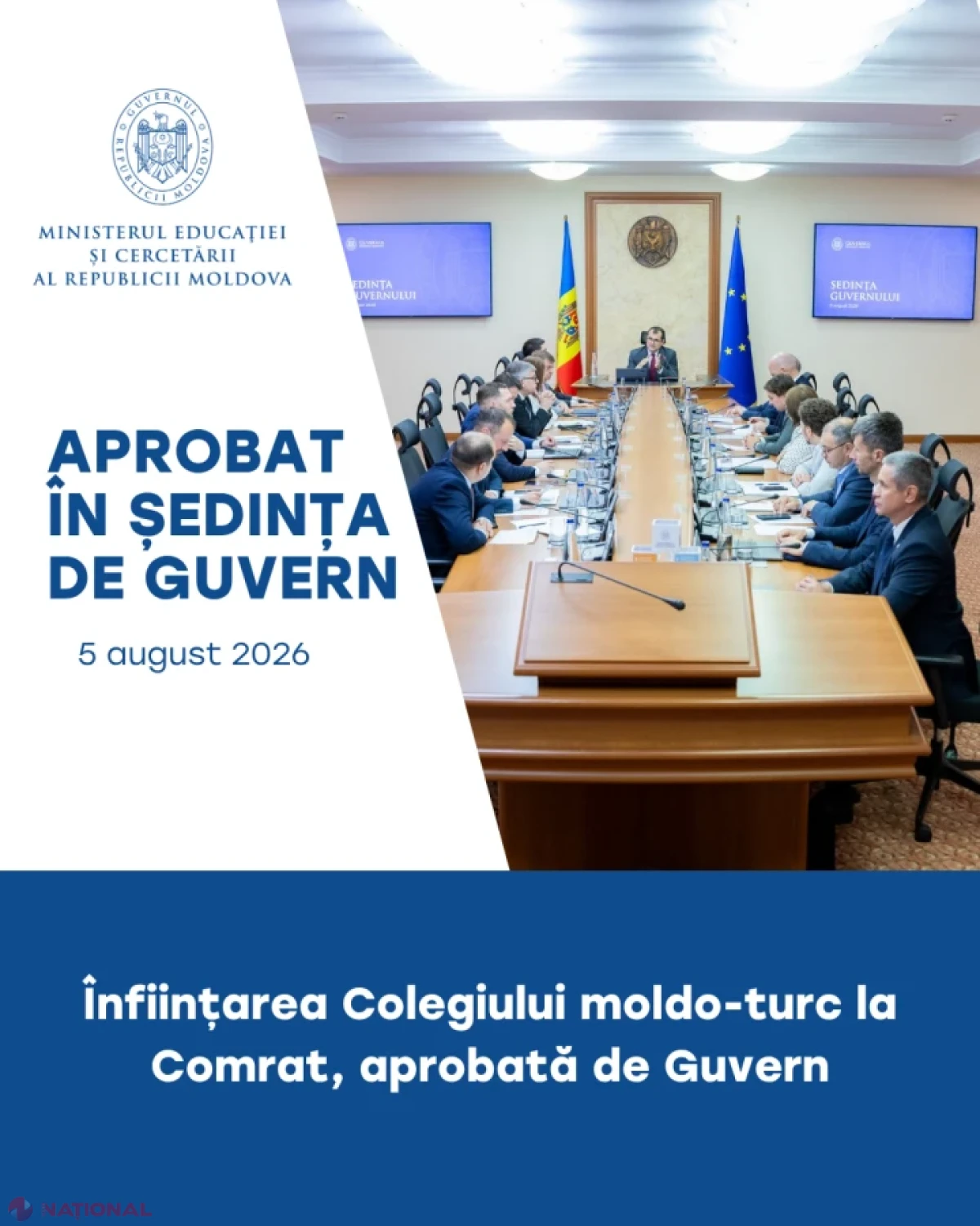Guvernul dă undă verde Colegiului moldo-turc „Recep Tayyip Erdoğan” de la Comrat, cu programe IT și tehnice pentru tinerii din sudul țării