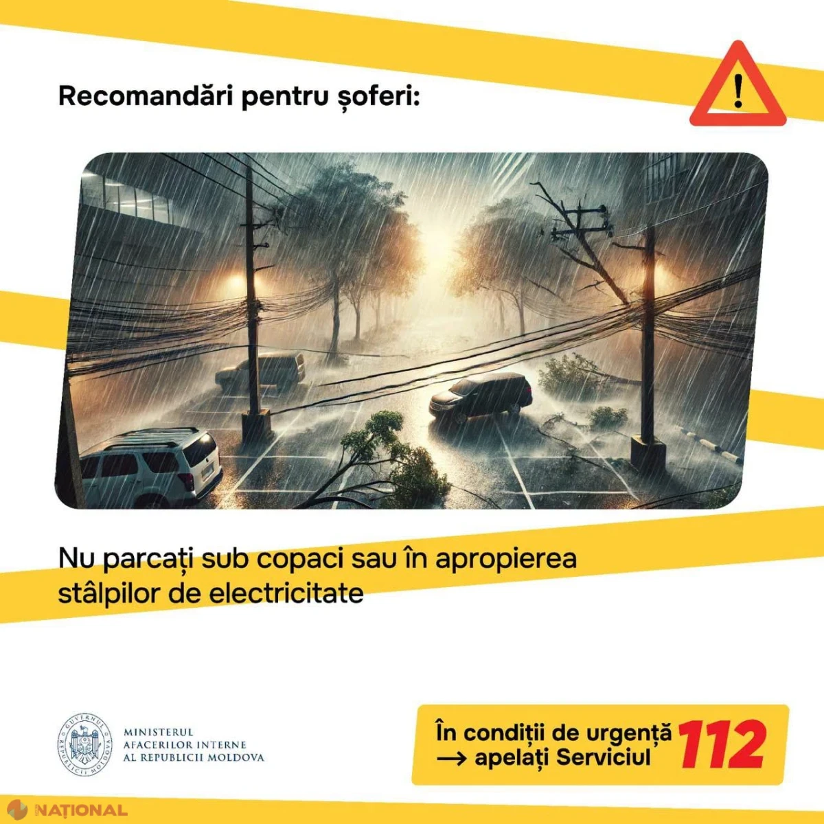 Cod galben de vijelii și furtuni cu grindină: IGSU cere populației să se protejeze și să respecte recomandările de siguranță