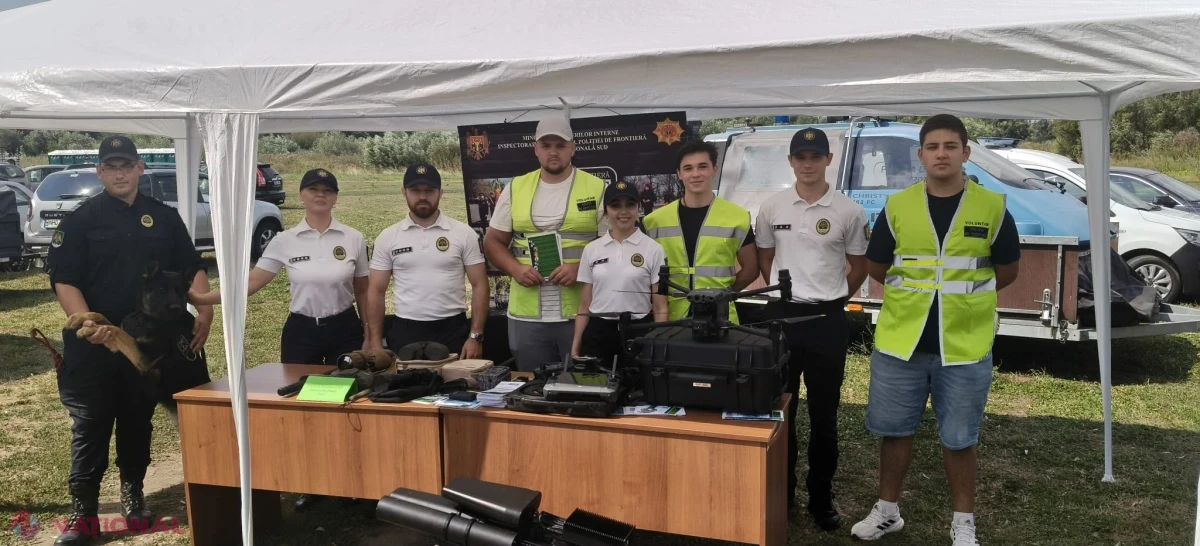 Polițiștii de frontieră, aproape de oameni la BelEU Fest pe malul lacului Beleu