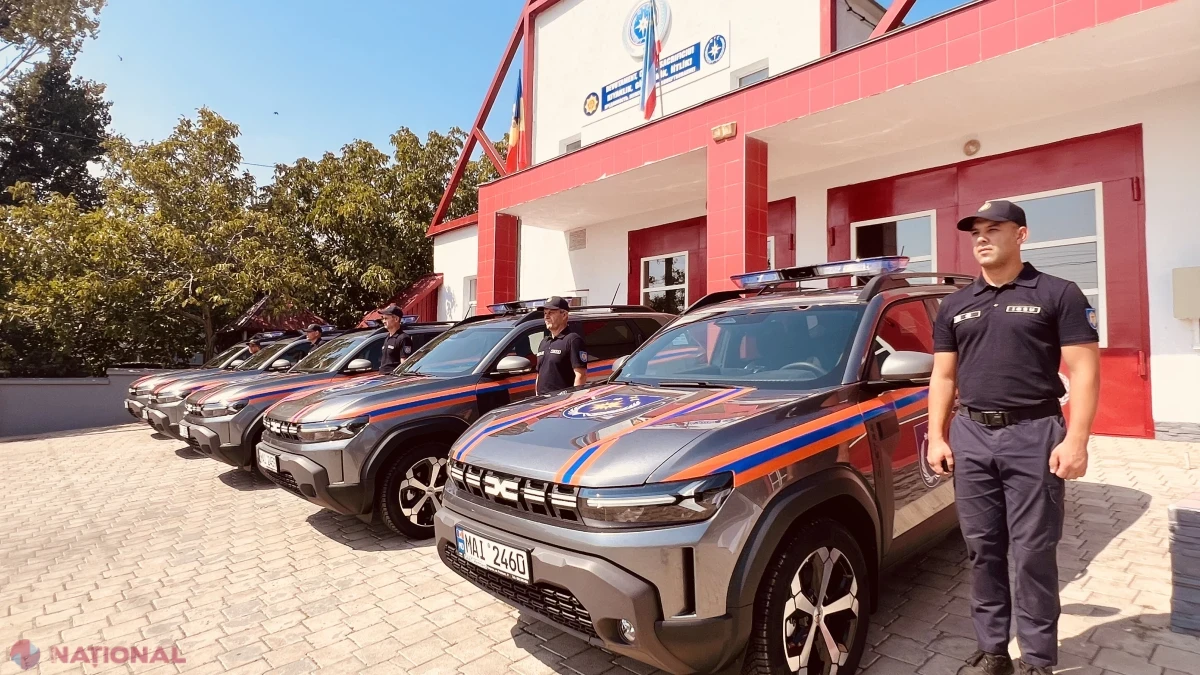 IGSU din Găgăuzia, dotat cu cinci autospeciale Dacia Duster cumpărate cu sprijinul Uniunii Europene