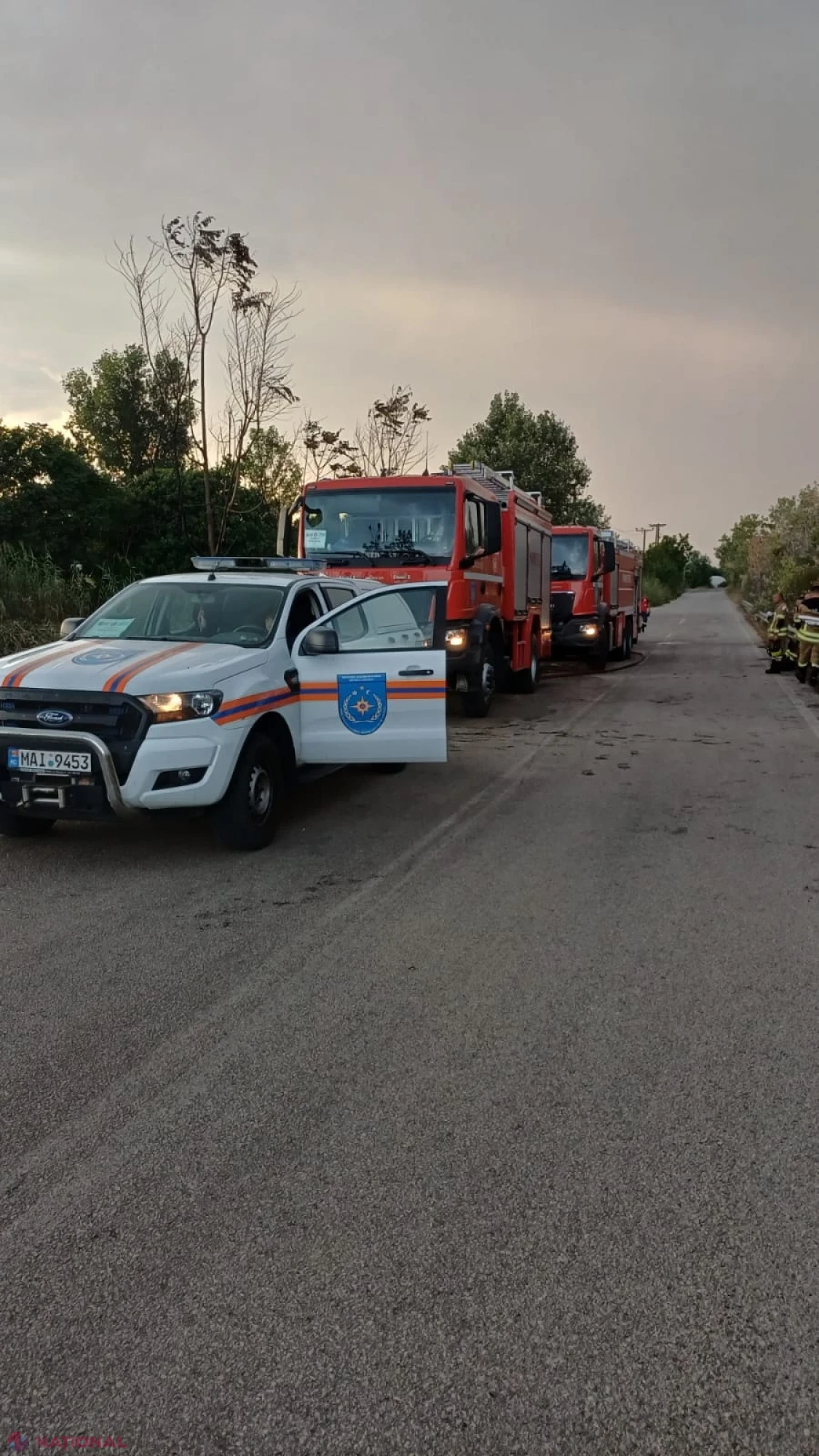 Pompierii moldoveni, cinci ore în lupta cu incendiile de vegetație de lângă Thessaloniki
