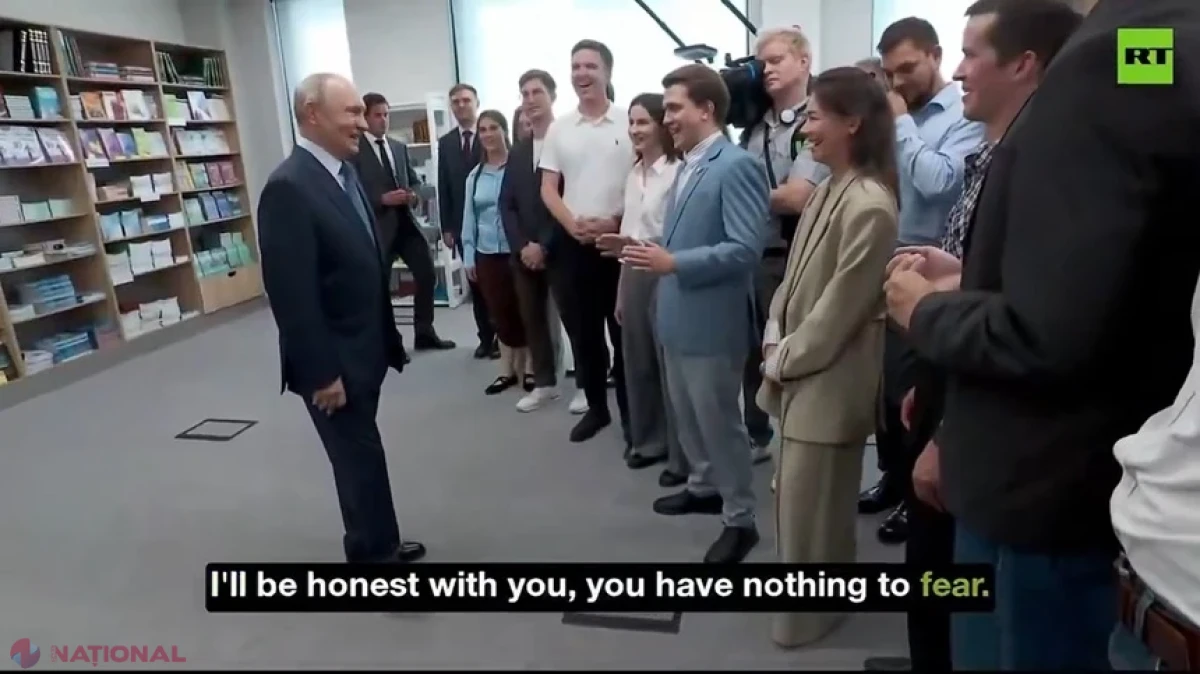 Putin, la Universitatea din Novosibirsk: „Nu mi-a fost frică niciodată de nimic”, nici de „ameninţările” inteligenţei artificiale