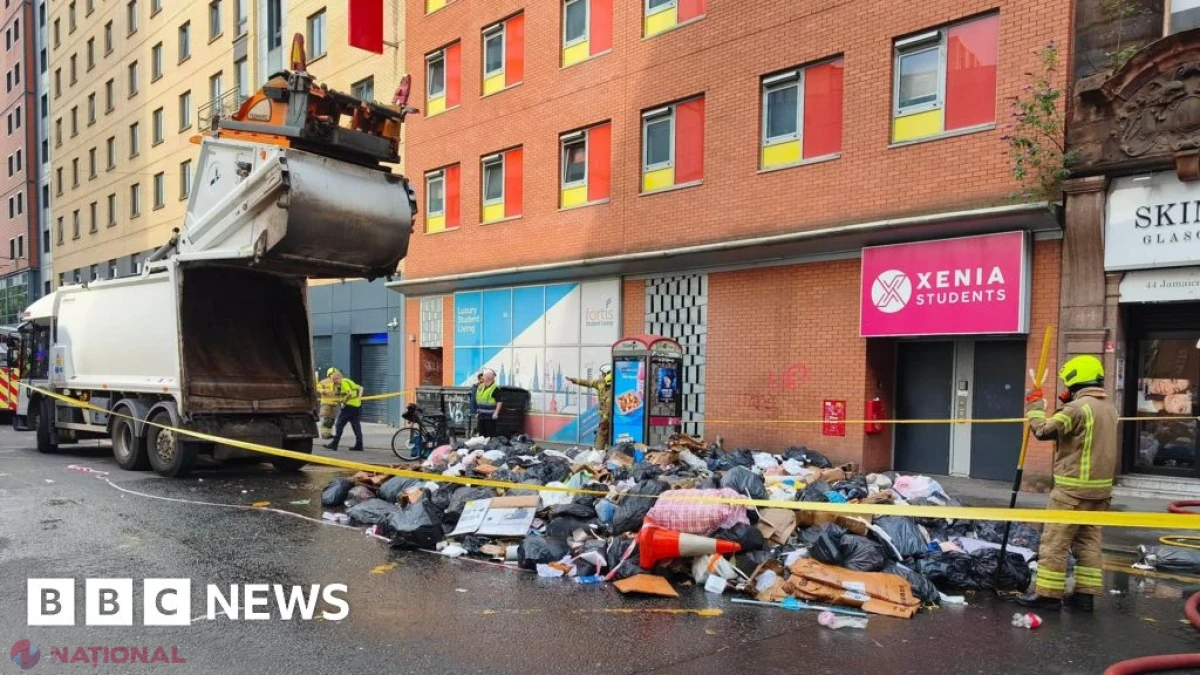 Avertisment la Glasgow după un incendiu la un camion de gunoi provocat de baterii aruncate greșit