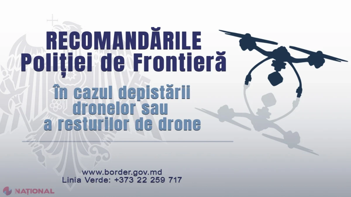 Poliția de Frontieră avertizează populația: ce trebuie să faceți dacă găsiți drone sau fragmente de drone
