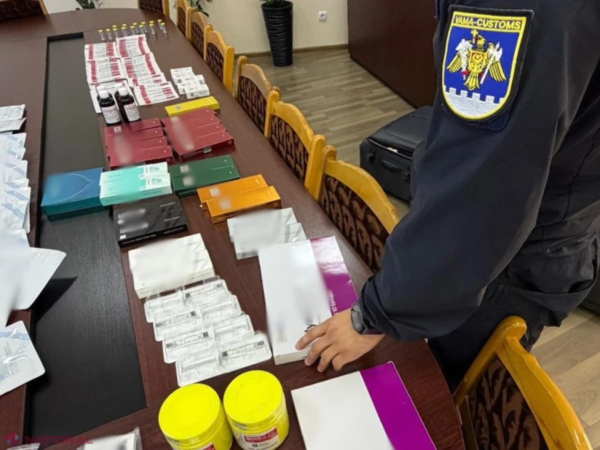 Preparate injectabile și consumabile ascunse, depistate de vameși într-un microbuz din Ucraina la Tudora