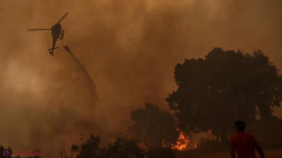 Incendiu puternic în Halkidiki, sute de turiști evacuați din Kassandra chiar înainte de Sfânta Maria