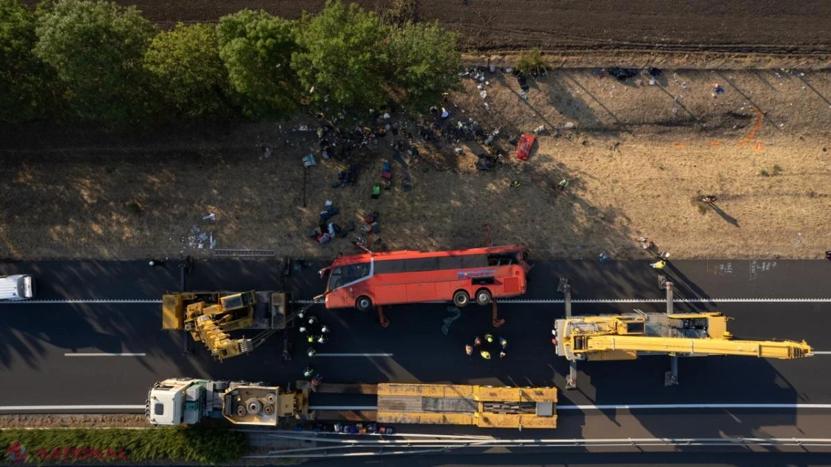 Tragedie pe autostrada M3 din Ungaria: 12 morți și cel puțin 10 răniți după răsturnarea unui autocar polonez