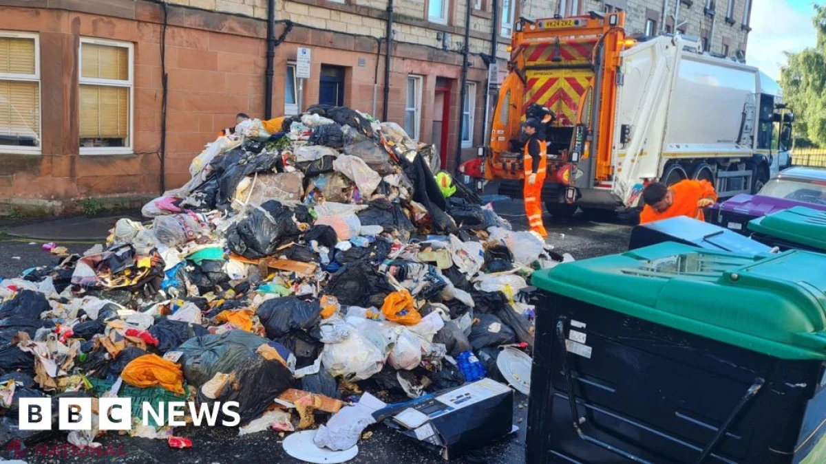 Avertisment la Edinburgh după un incendiu evitat la limită într-o maşină de gunoi, provocat de baterii aruncate greşit