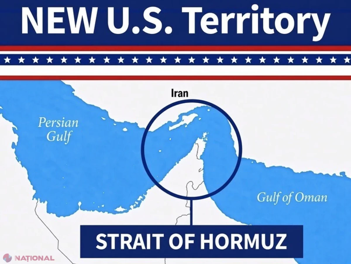 Donald Trump transformă Strâmtoarea Ormuz în „nou teritoriu american” pe o hartă publicată pe Truth Social