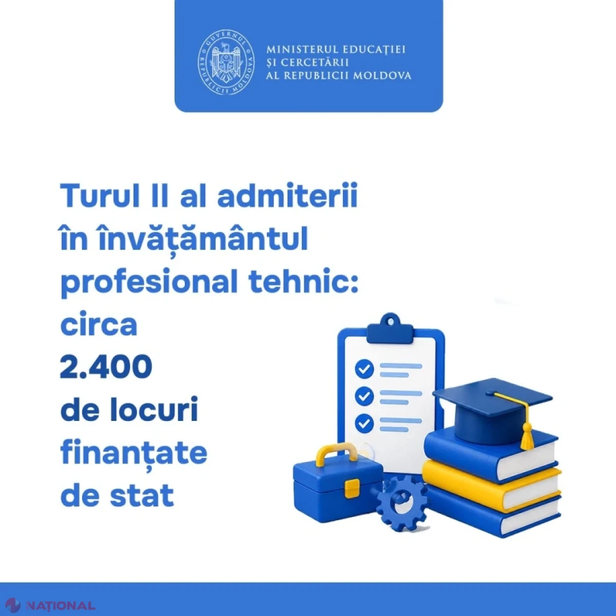 Turul II de admitere în școlile profesionale: circa 2.400 de locuri bugetare disponibile în întreaga țară
