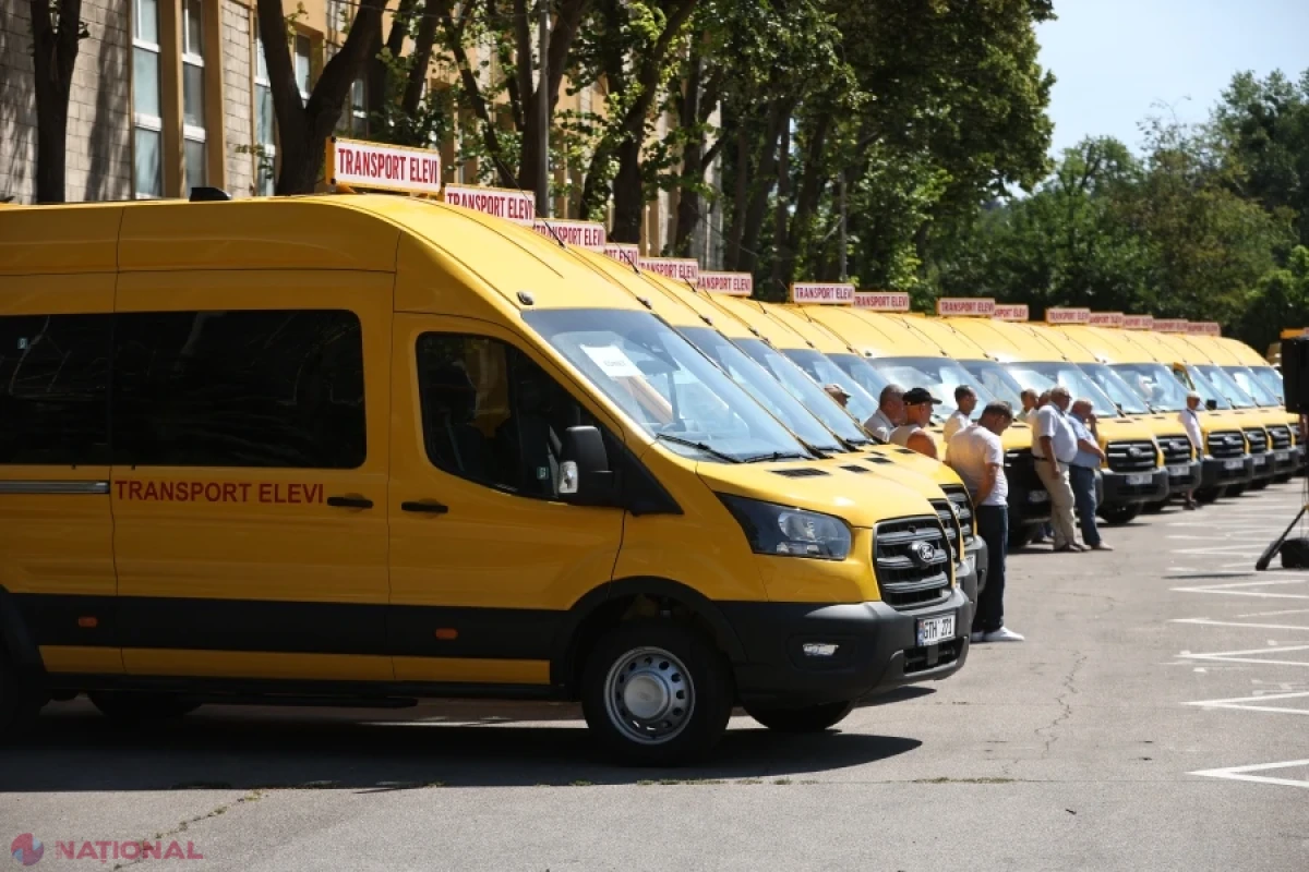 Moldova investește 67 de milioane de lei în 57 de microbuze școlare noi pentru elevii din 30 de raioane și UTA Găgăuzia