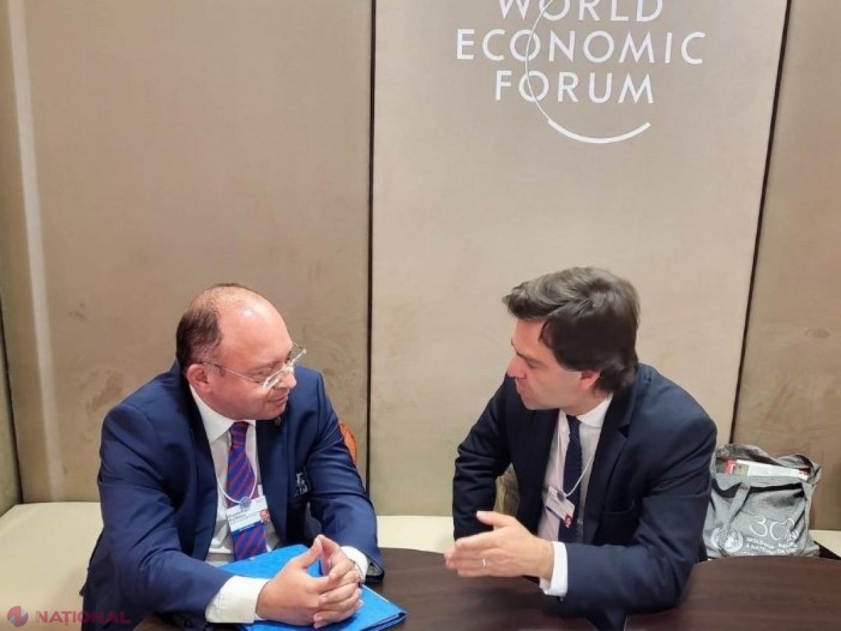 Vicepremierul Popescu, întâlnire cu ministrul român de Externe, Bogdan Aurescu, la Davos: România este cel mai important susținător al perspectivei europene de aderarea a R. Moldova la Uniunea Europeană