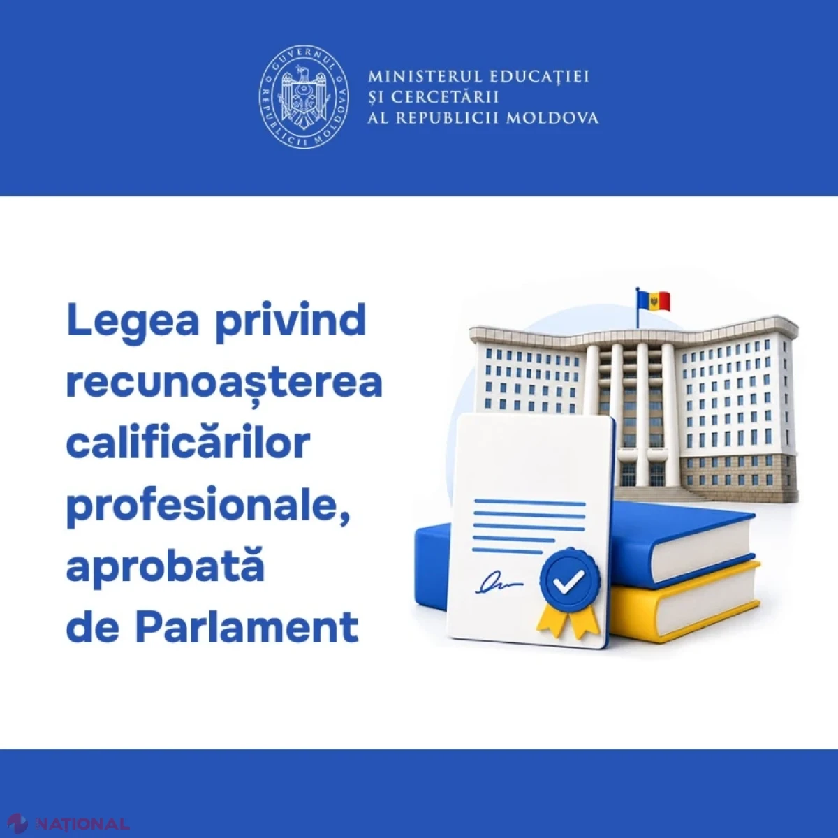 Parlamentul dă undă verde recunoașterii automate a calificărilor profesionale obținute peste hotare în Moldova