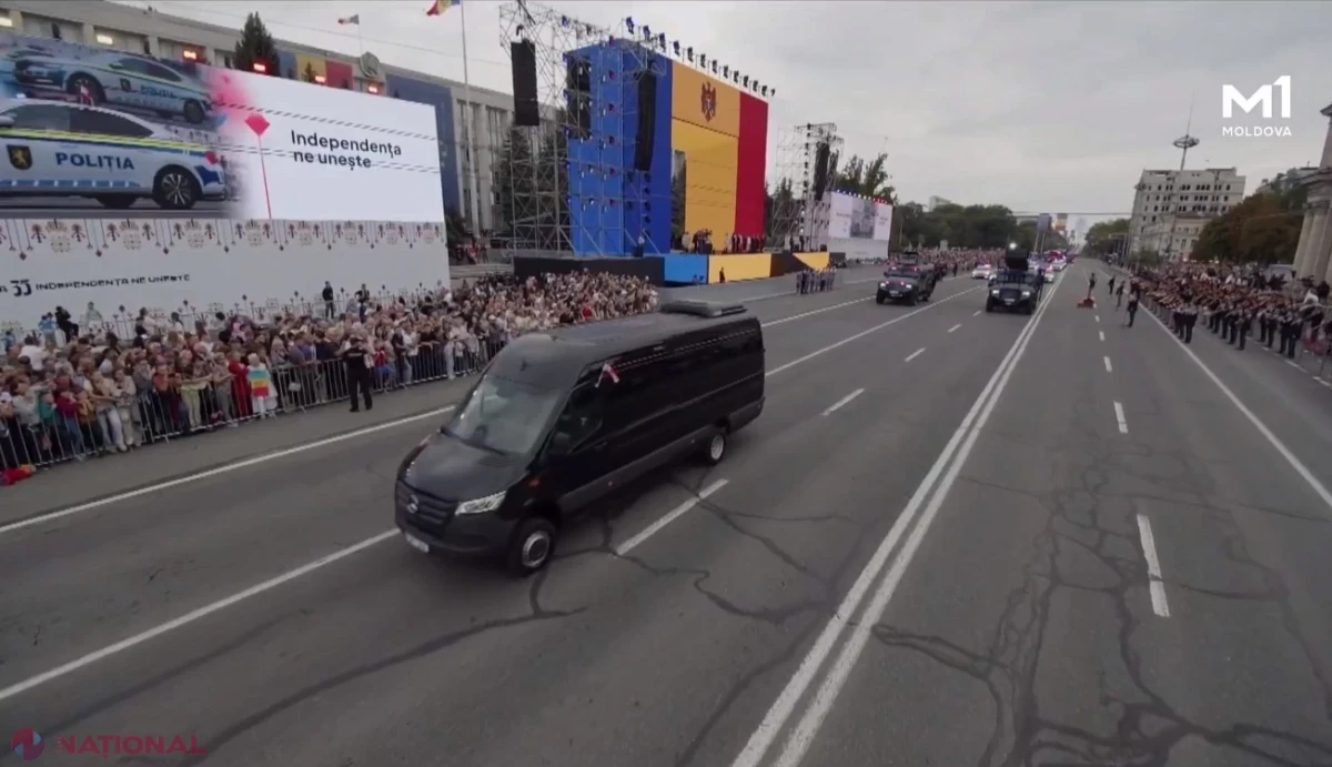 Maia Sandu şi Nicuşor Dan, împreună la parada militară de Ziua Independenţei Republicii Moldova la Chişinău