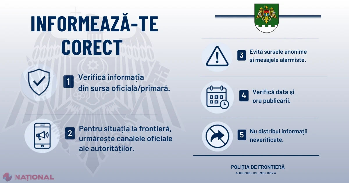 Autoritățile cer populației să se informeze doar din surse oficiale și să evite mesajele alarmiste