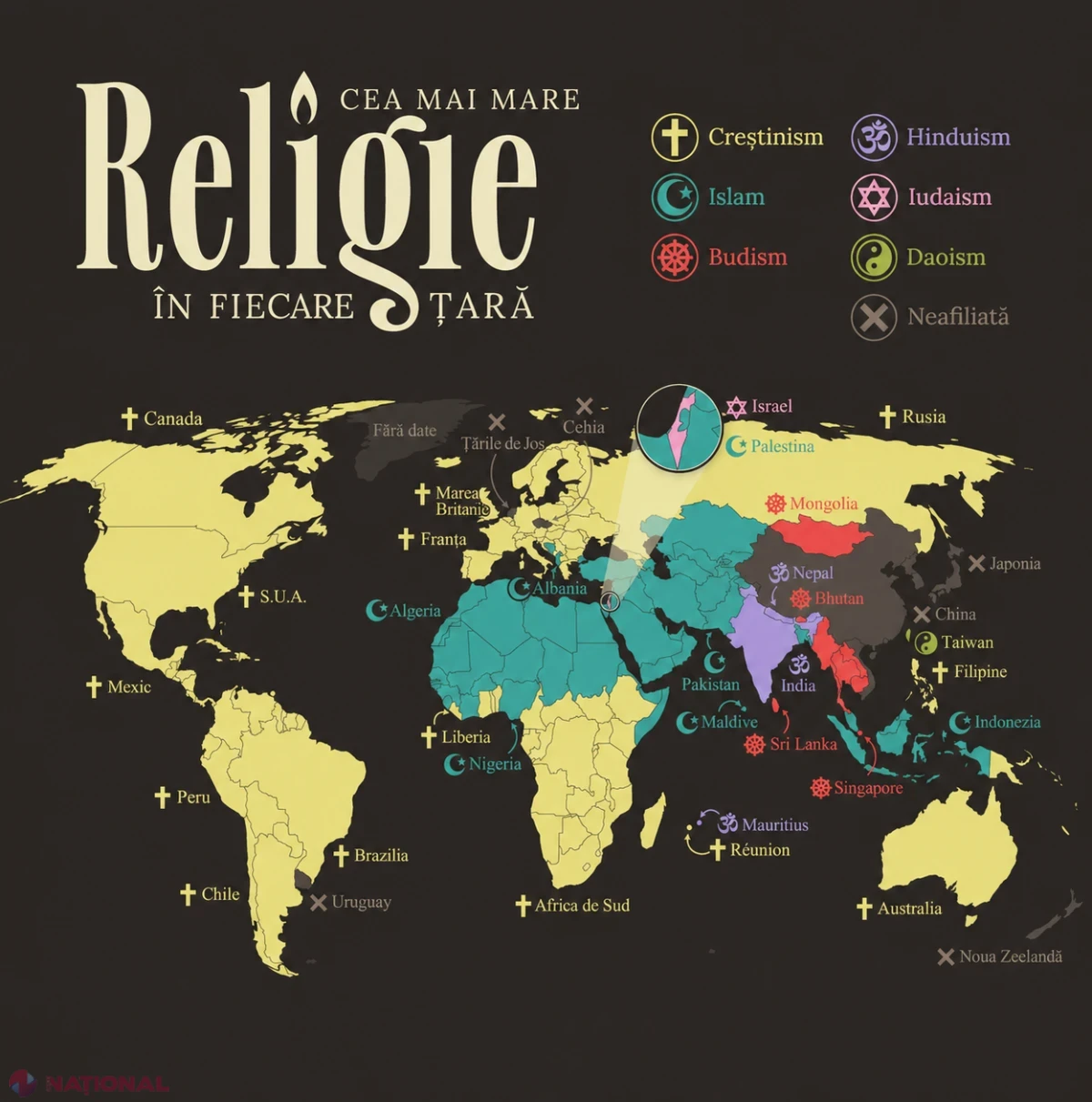 Creștinismul, religia majoritară în 123 de țări: Moldova, printre statele cu cea mai mare pondere de credincioși la nivel mondial