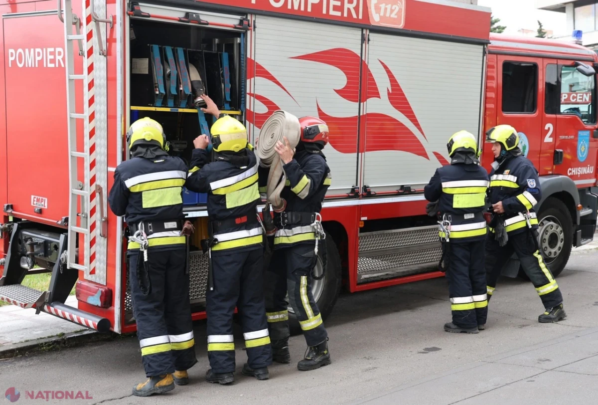 Incendiu puternic pe strada Armenească din Chișinău: pompierii intervin cu nivel sporit și sectoare de luptă multiple