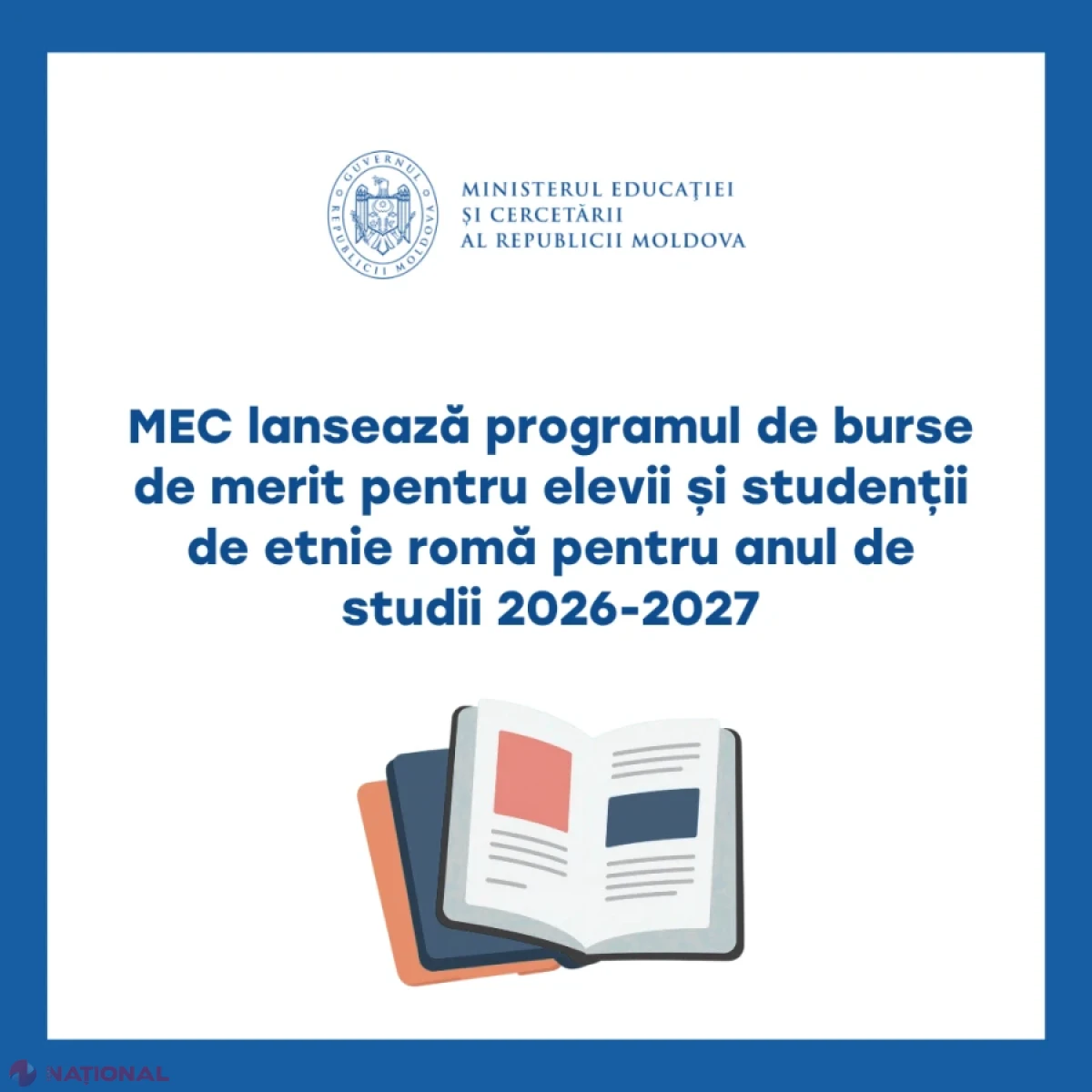 MEC oferă 120 de burse de merit elevilor și studenților romi pentru anul de studii 2026-2027