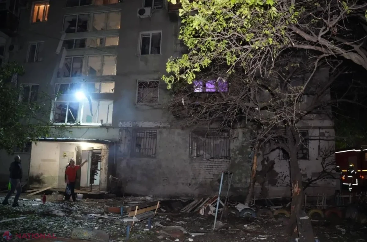 Atac aerian rus asupra unui bloc din Odesa: 17 persoane, inclusiv trei copii, au fost rănite