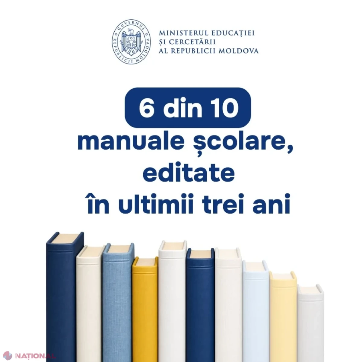 Aproape 60% dintre manualele școlare au fost editate în ultimii trei ani